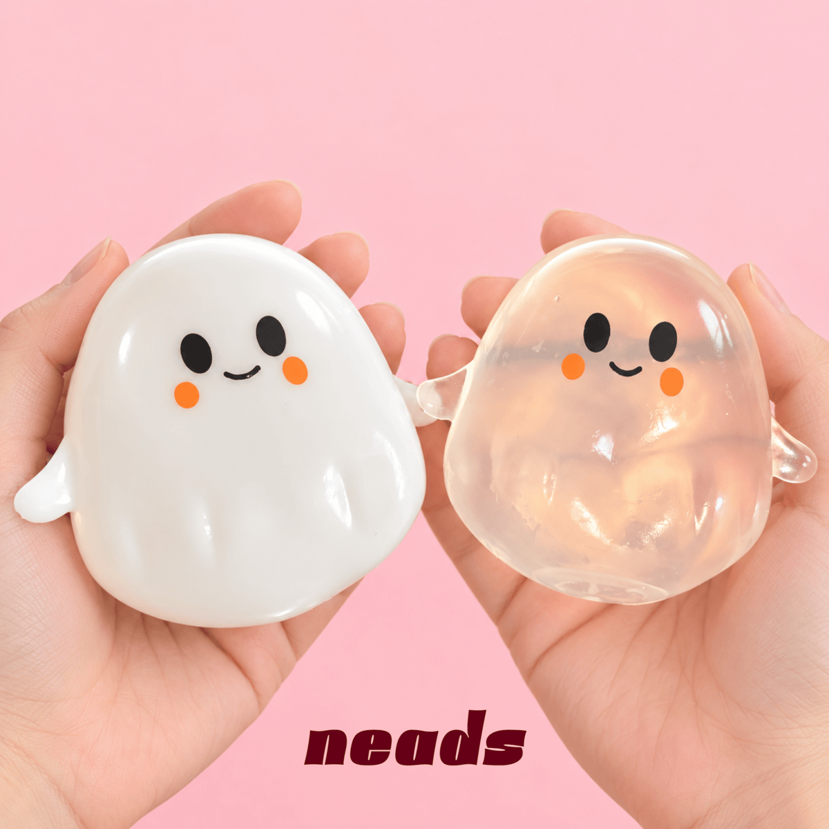 Halloween Ultra-Soft Ghost Squishy – Non-Rising Toy Handcrafted Sensory Toy - neads studio
