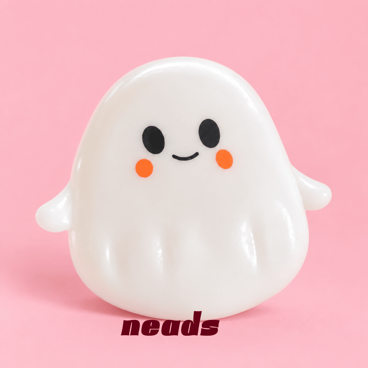 Halloween Ultra-Soft Ghost Squishy – Non-Rising Toy Handcrafted Sensory Toy - neads studio