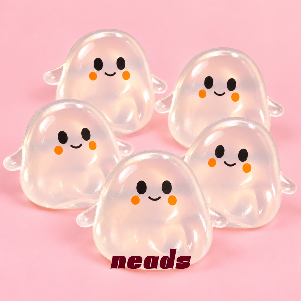 Halloween Ultra-Soft Ghost Squishy – Non-Rising Toy Handcrafted Sensory Toy - neads studio