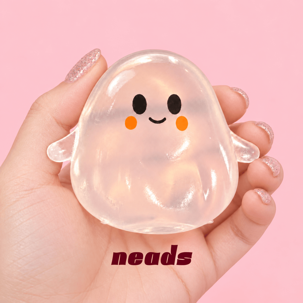 Halloween Ultra-Soft Ghost Squishy – Non-Rising Toy Handcrafted Sensory Toy - neads studio