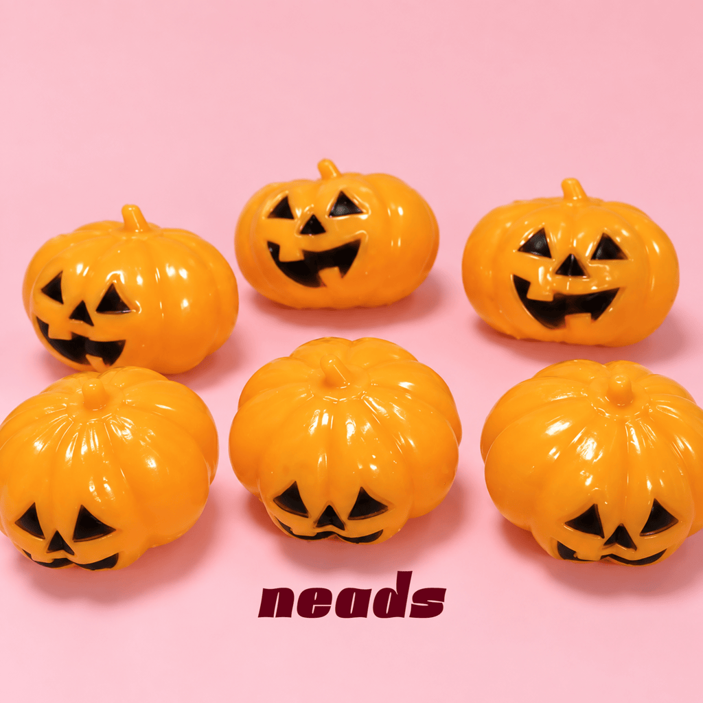 Halloween Ultra-Soft Pumpkin Squishy – Non-Rising Toy Handcrafted Sensory Toy - neads studio