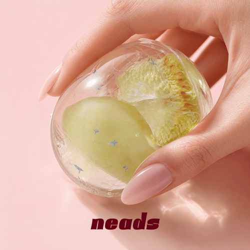 Handmade Maltose Melon Clear Squishy Ball | Glass-Like Aesthetic Fidget Handcrafted Sensory Toy - neads studio