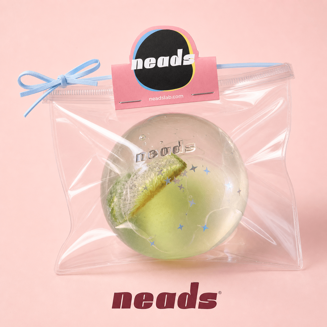 Handmade Maltose Melon Clear Squishy Ball | Glass-Like Aesthetic Fidget Handcrafted Sensory Toy - neads studio
