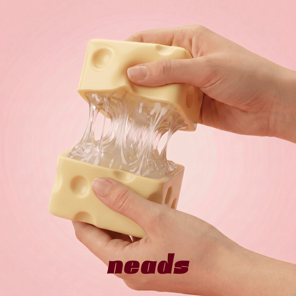 Jumbo Cheese Block Handmade Ball | neads Handcrafted Sensory Toy - neads studio