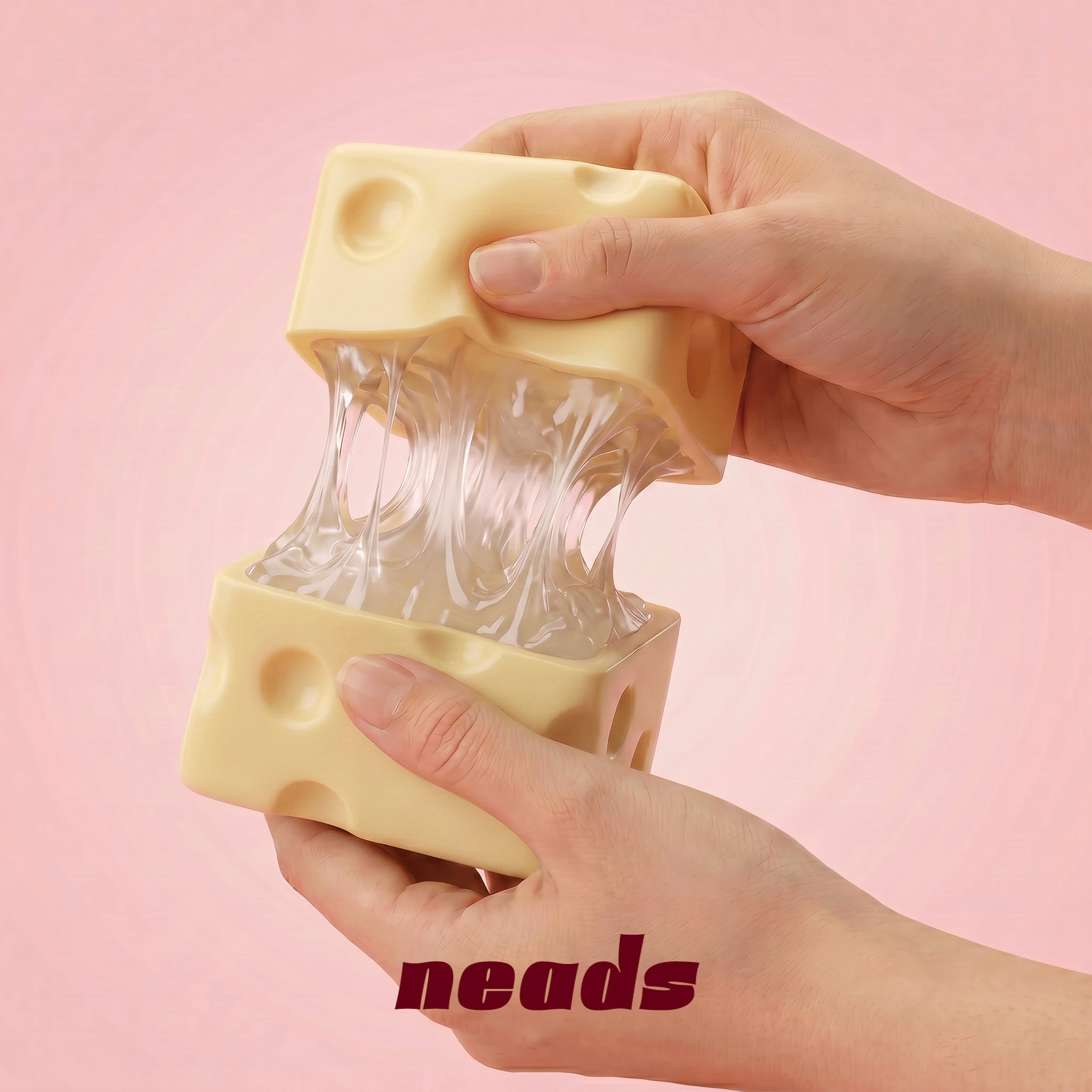 Jumbo Cheese Block Handmade Ball | neads Handcrafted Sensory Toy - neads studio