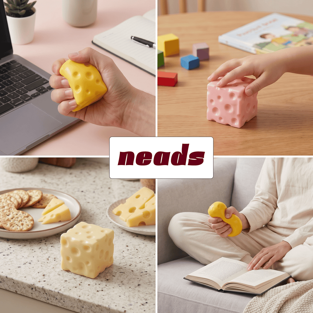 Jumbo Cheese Block Handmade Ball | neads Handcrafted Sensory Toy - neads studio