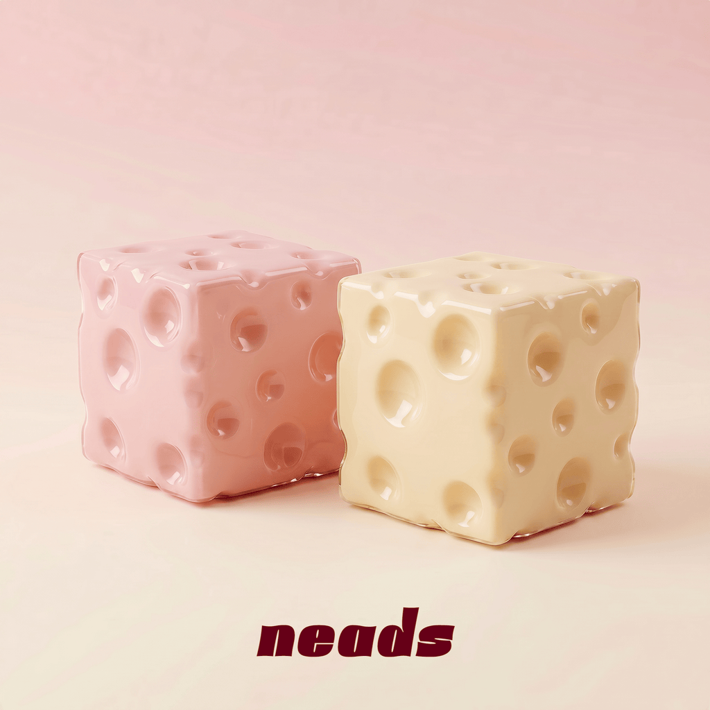 Jumbo Cheese Block Handmade Ball | neads Handcrafted Sensory Toy - neads studio
