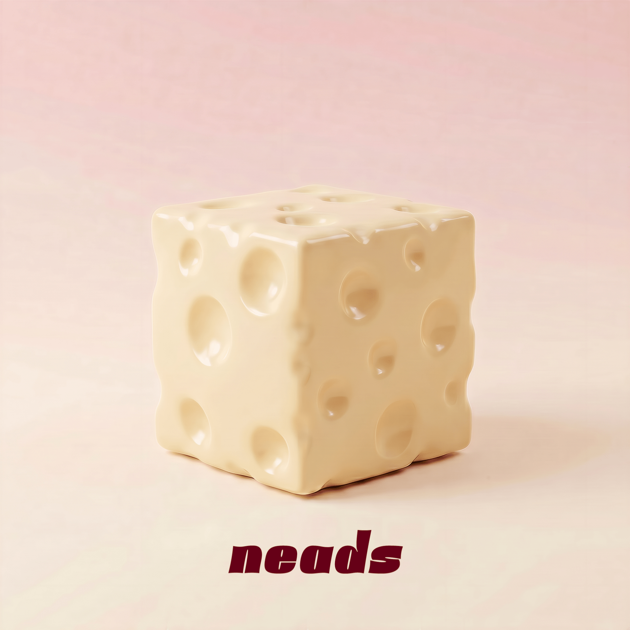 Jumbo Cheese Block Handmade Ball | neads Handcrafted Sensory Toy - neads studio