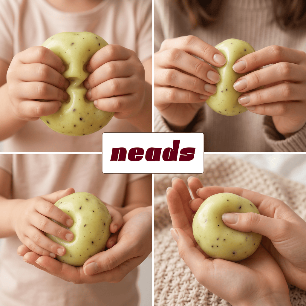 Mashed Potato Icee Moldable Sensory Squishy｜neads Handcrafted Sensory Toy - neads studio