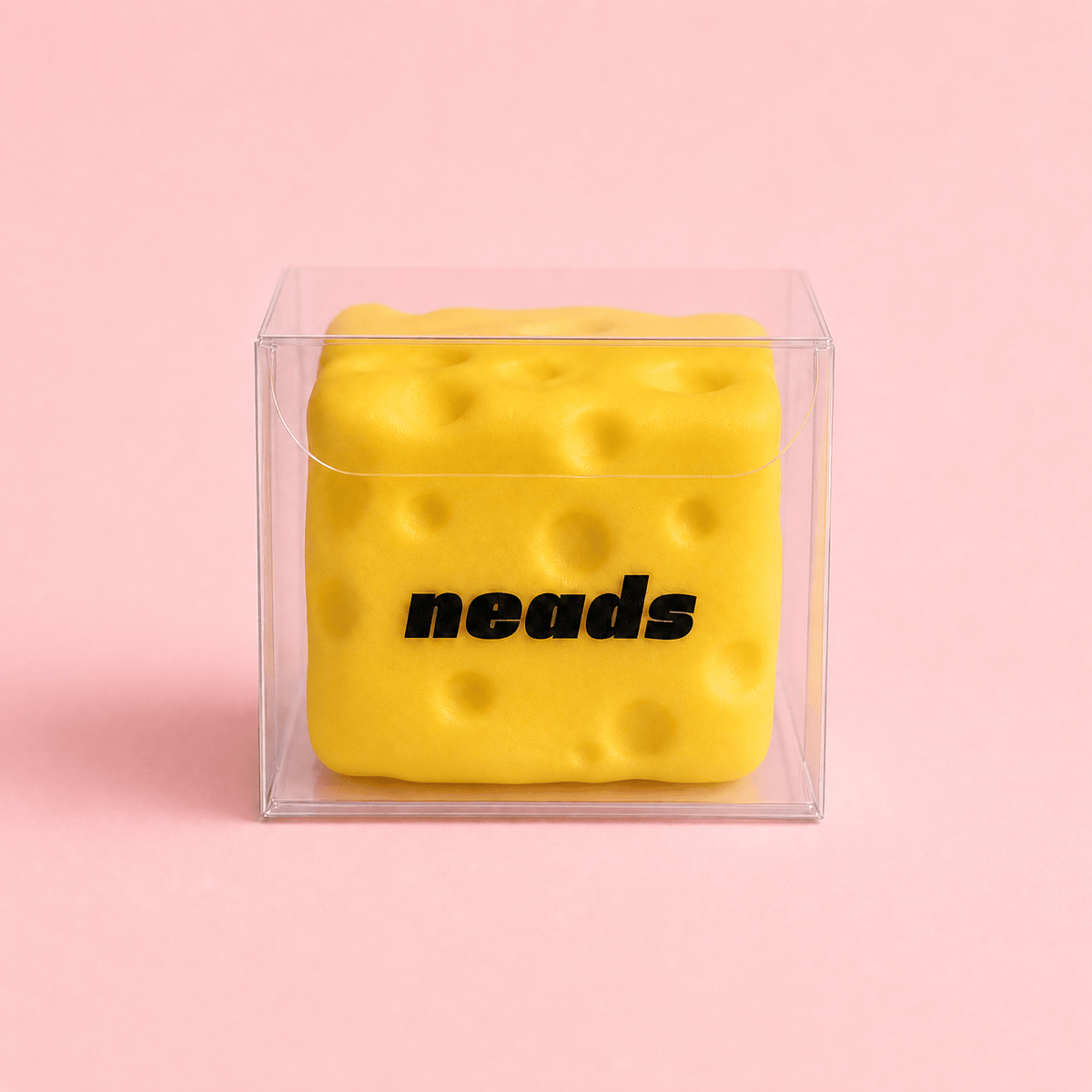 Mini Cheese Block Crunchy ASMR Squishy | neads Handcrafted Sensory Toy - neads studio