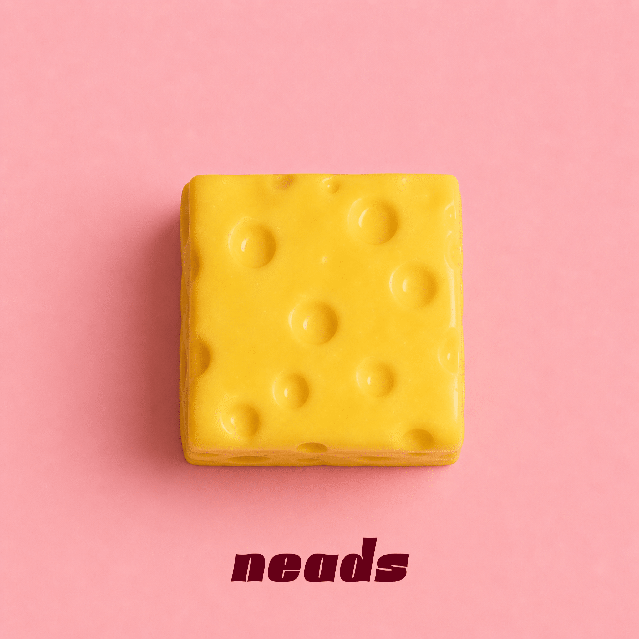 Mini Cheese Block Crunchy ASMR Squishy | neads Handcrafted Sensory Toy - neads studio