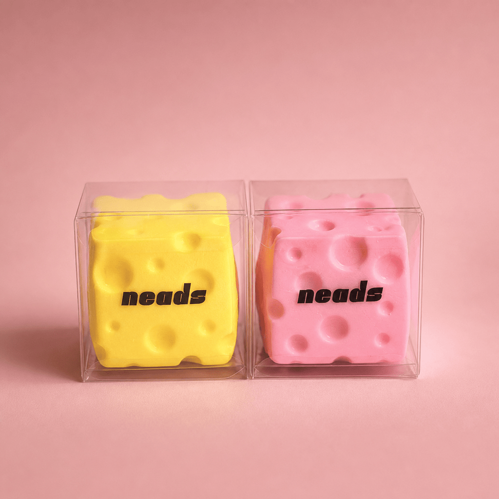 Mini Cheese Block Crunchy ASMR Squishy | neads Handcrafted Sensory Toy - neads studio