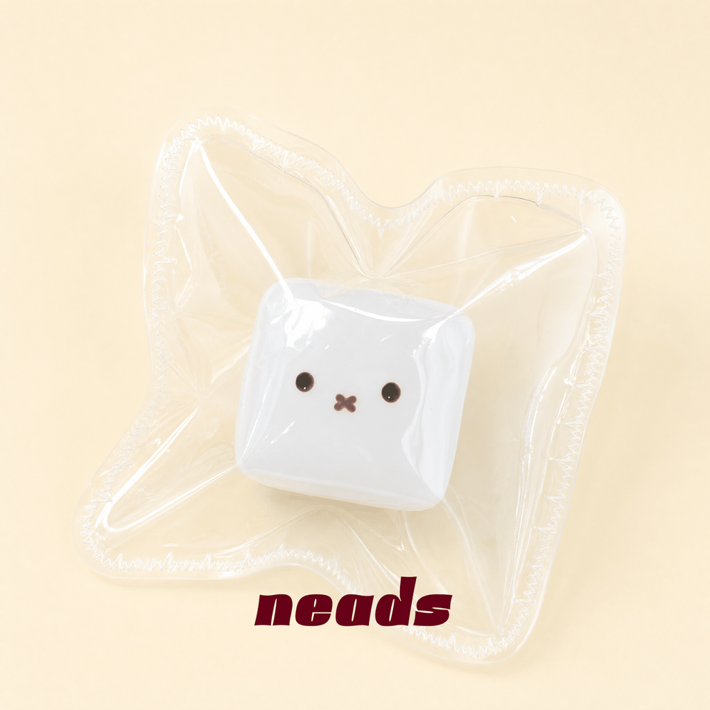 Mini Mochi Tofu Pocket Fingertip Squishy｜neads Handcrafted Sensory Toy - neads studio
