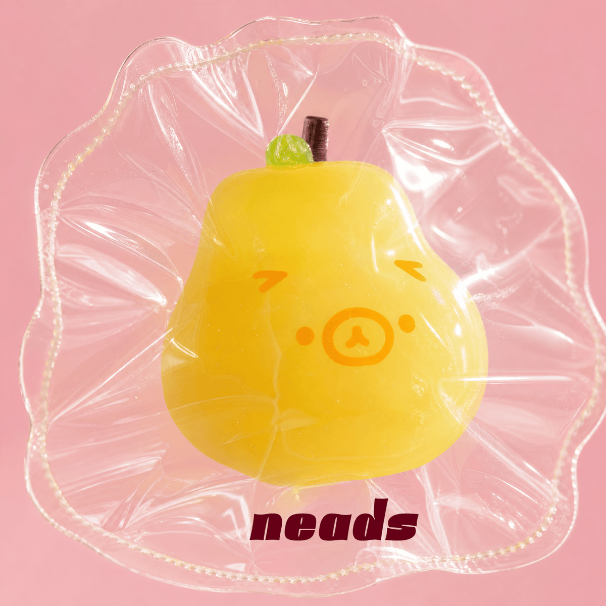 Mini Pear Bear Slow-Rising Pocket Fidget Squishy｜neads Handcrafted Sensory Toy - neads studio