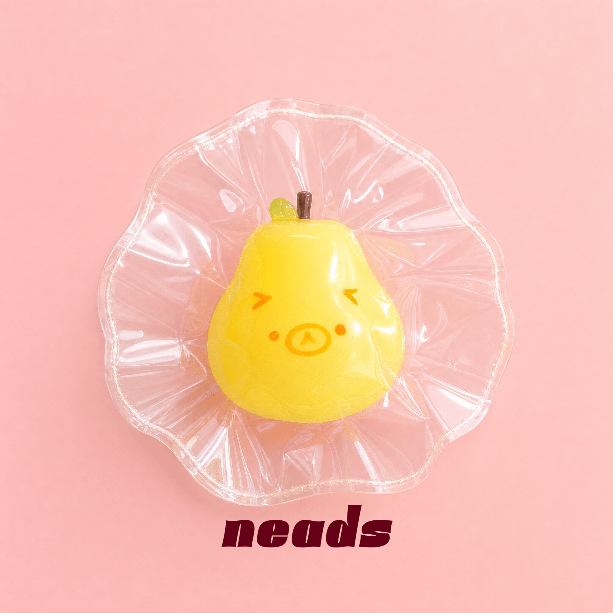 Mini Pear Bear Slow-Rising Pocket Fidget Squishy｜neads Handcrafted Sensory Toy - neads studio