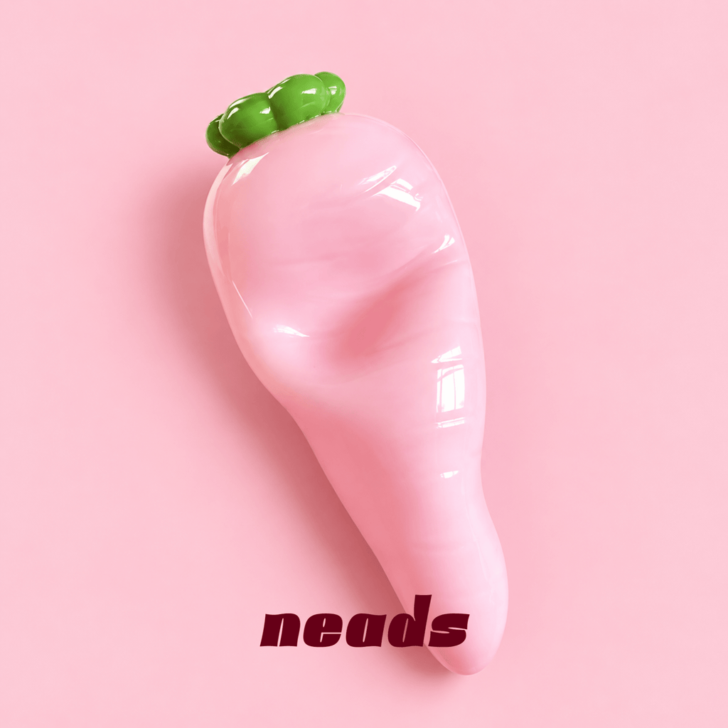 Mini Pink Radish Vaseline Squishy – Silent Sensory Toy Handcrafted Sensory Toy - neads studio