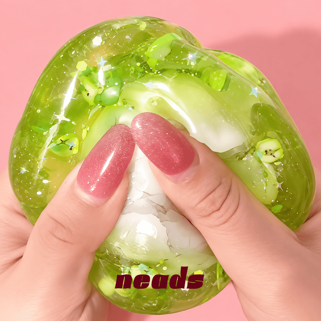 neads Apple Wax-Shell Perlite Crunch Squishy | Triple-Texture ASMR Sensory Toy Handcrafted Sensory Toy - neads studio