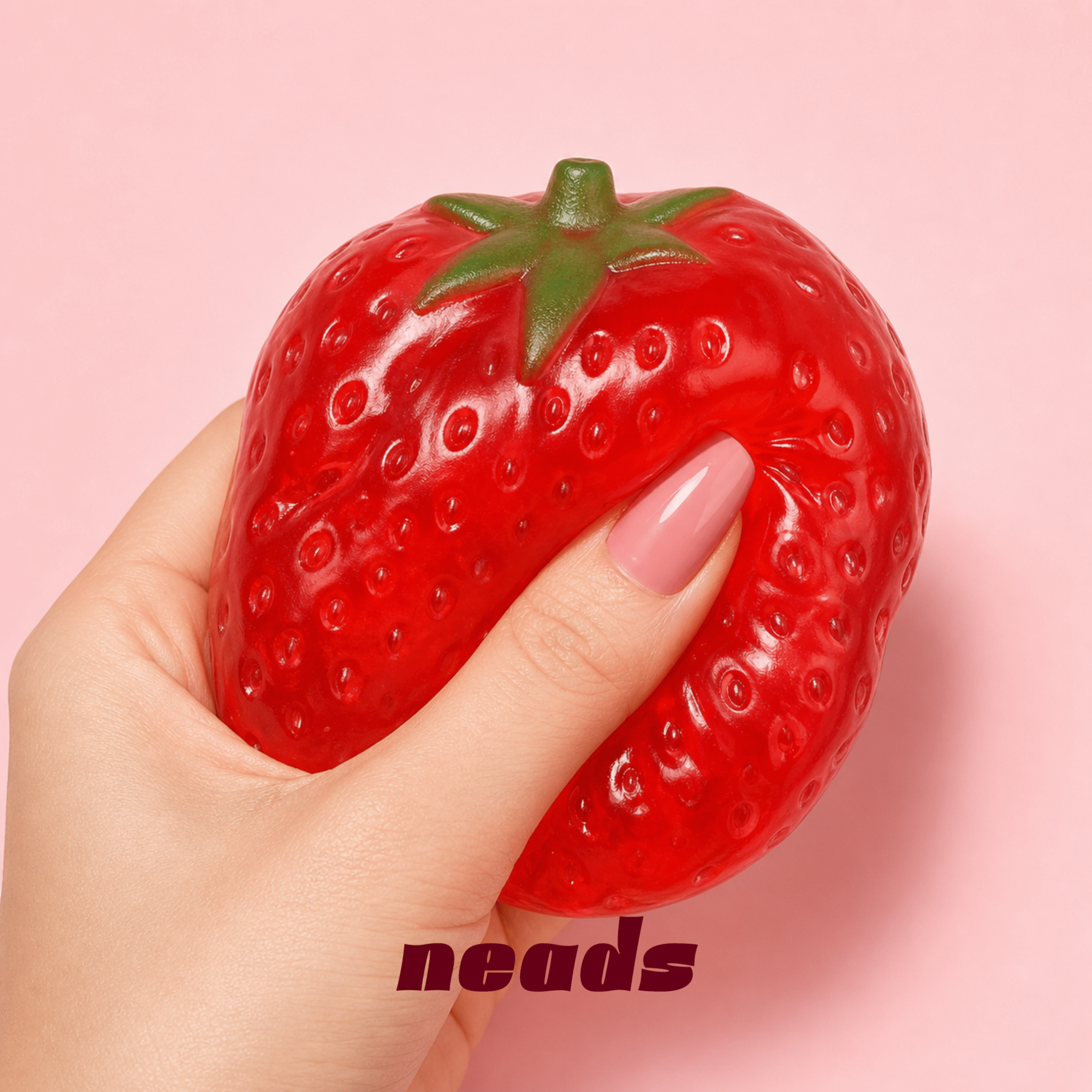 neads Giant Strawberry Jelly Squishy Handcrafted Sensory Toy - neads studio