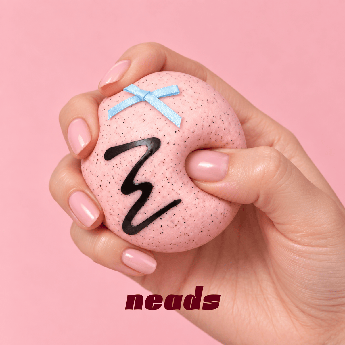 neads Ice Cream Scoop Duo Soft-Crunch ASMR Squishy | Pink & Blue 2-Piece Set Handcrafted Sensory Toy - neads studio
