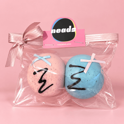 neads Ice Cream Scoop Duo Soft-Crunch ASMR Squishy | Pink & Blue 2-Piece Set Handcrafted Sensory Toy - neads studio