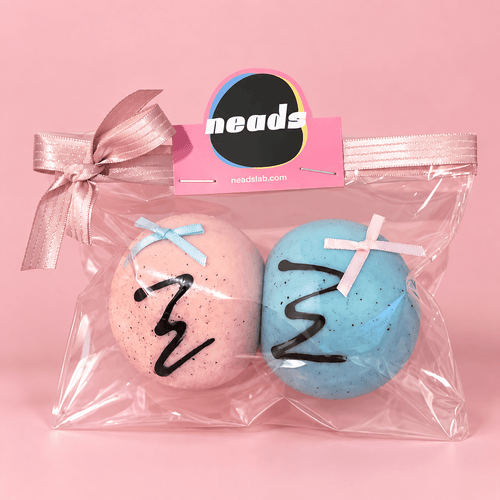 neads Ice Cream Scoop Duo Soft-Crunch ASMR Squishy | Pink & Blue 2-Piece Set Handcrafted Sensory Toy - neads studio