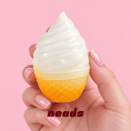 neads Mini Ice Cream Cone Crunch Squishy | Lightweight Clay & Sequin ASMR Toy Handcrafted Sensory Toy - neads studio