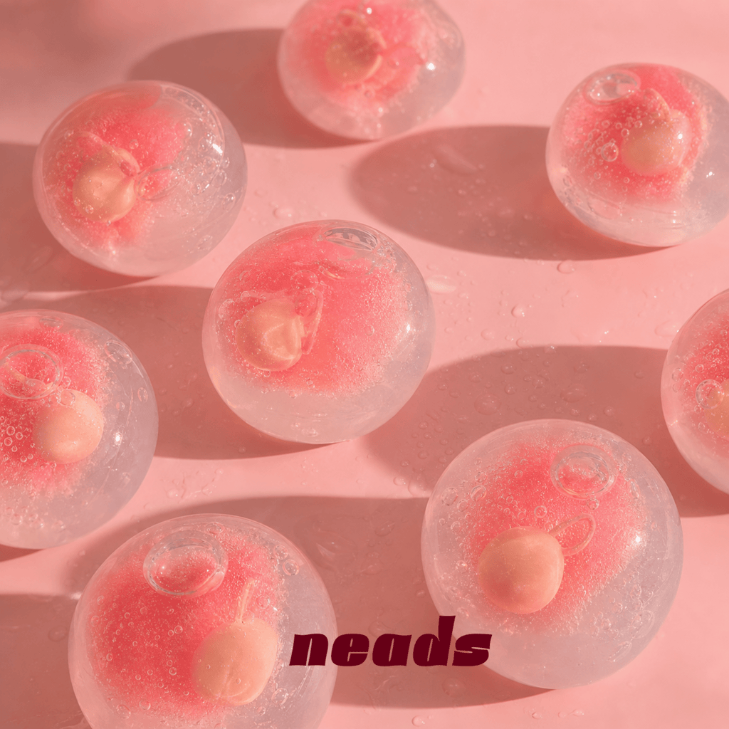 neads Peach Slushie Dual-Texture Squishy Handcrafted Sensory Toy - neads studio