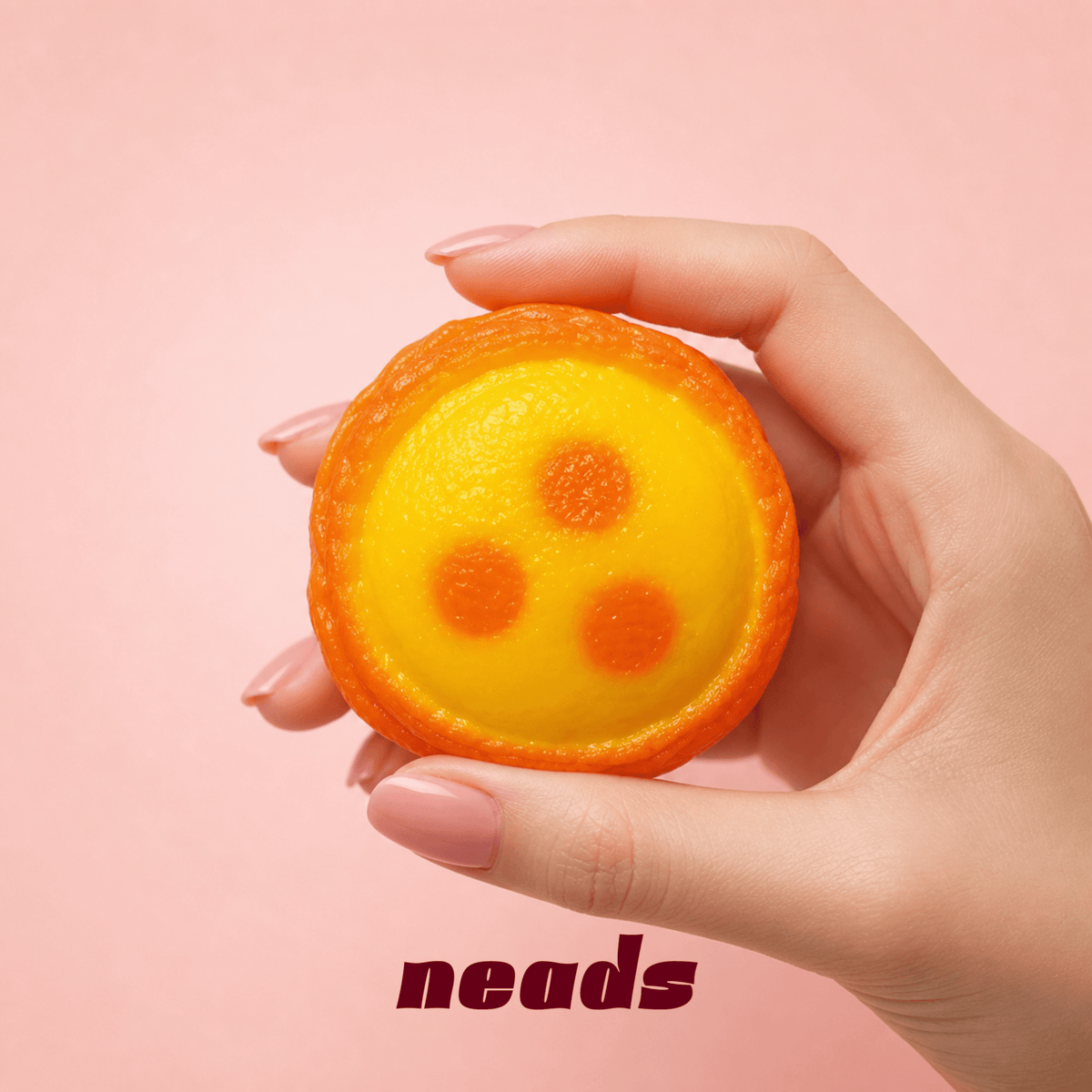 neads Realistic Mini Egg Tart Crunchy Squishy Handcrafted Sensory Toy - neads studio