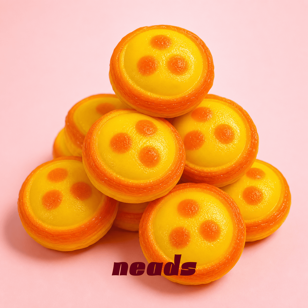 neads Realistic Mini Egg Tart Crunchy Squishy Handcrafted Sensory Toy - neads studio