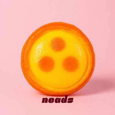 neads Realistic Mini Egg Tart Crunchy Squishy Handcrafted Sensory Toy - neads studio
