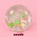 neads Rilakkuma Clover Water-Slime Squishy | Floating Bead Fluid Sensory Ball Handcrafted Sensory Toy - neads studio