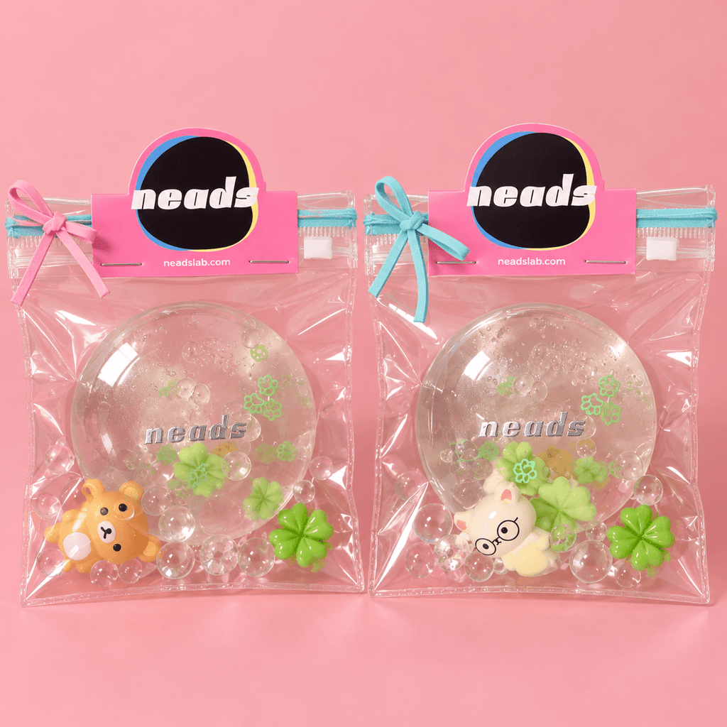 neads Rilakkuma Clover Water-Slime Squishy | Floating Bead Fluid Sensory Ball Handcrafted Sensory Toy - neads studio