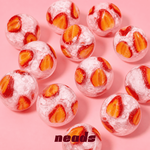 neads Strawberry Daifuku Dual-Texture Squishy Handcrafted Sensory Toy - neads studio