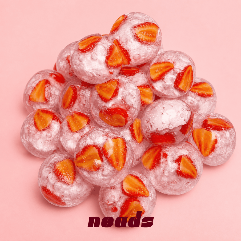 neads Strawberry Daifuku Dual-Texture Squishy Handcrafted Sensory Toy - neads studio