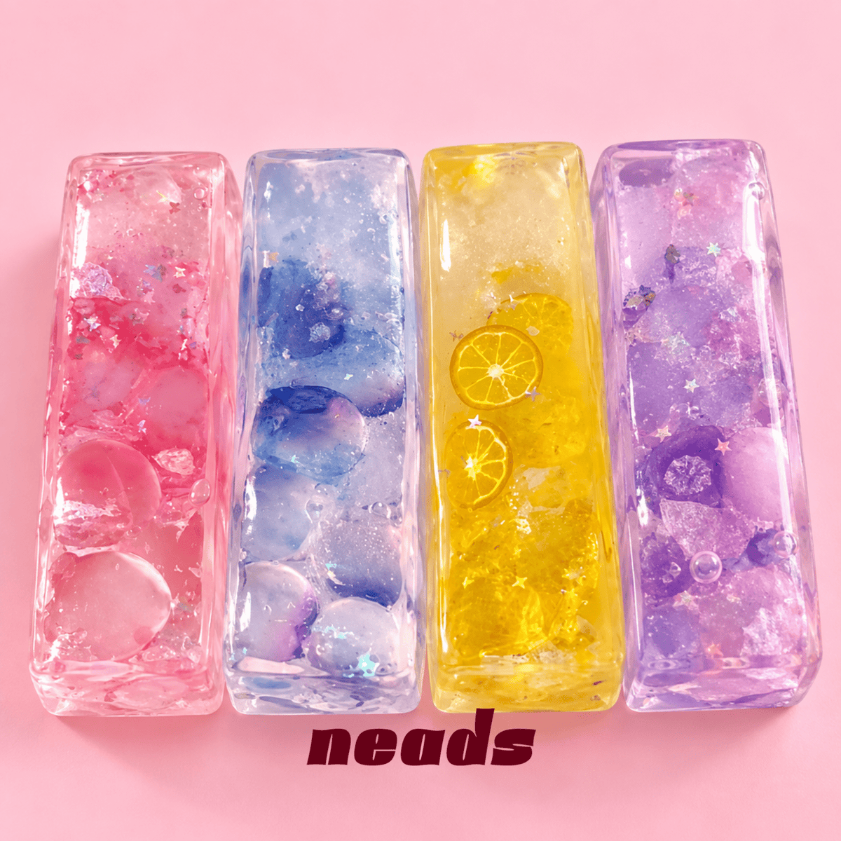 neads Surreal Fruit Bar Vaseline Squishy | Weighted Resin Fruit Sensory Bar Handcrafted Sensory Toy - neads studio