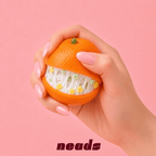 neads Textured Orange Squishy | Crunchy Clay & Block ASMR Handcrafted Sensory Toy - neads studio