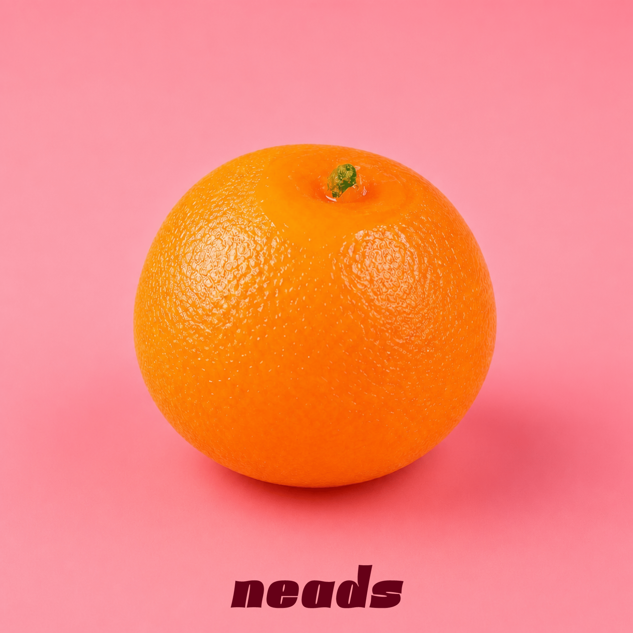neads Textured Orange Squishy | Crunchy Clay & Block ASMR Handcrafted Sensory Toy - neads studio