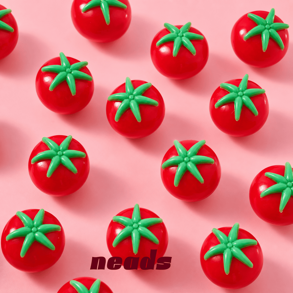 neads Tomato Squishy Duo Set (Crunchy & Fluid Stretch) Handcrafted Sensory Toy - neads studio