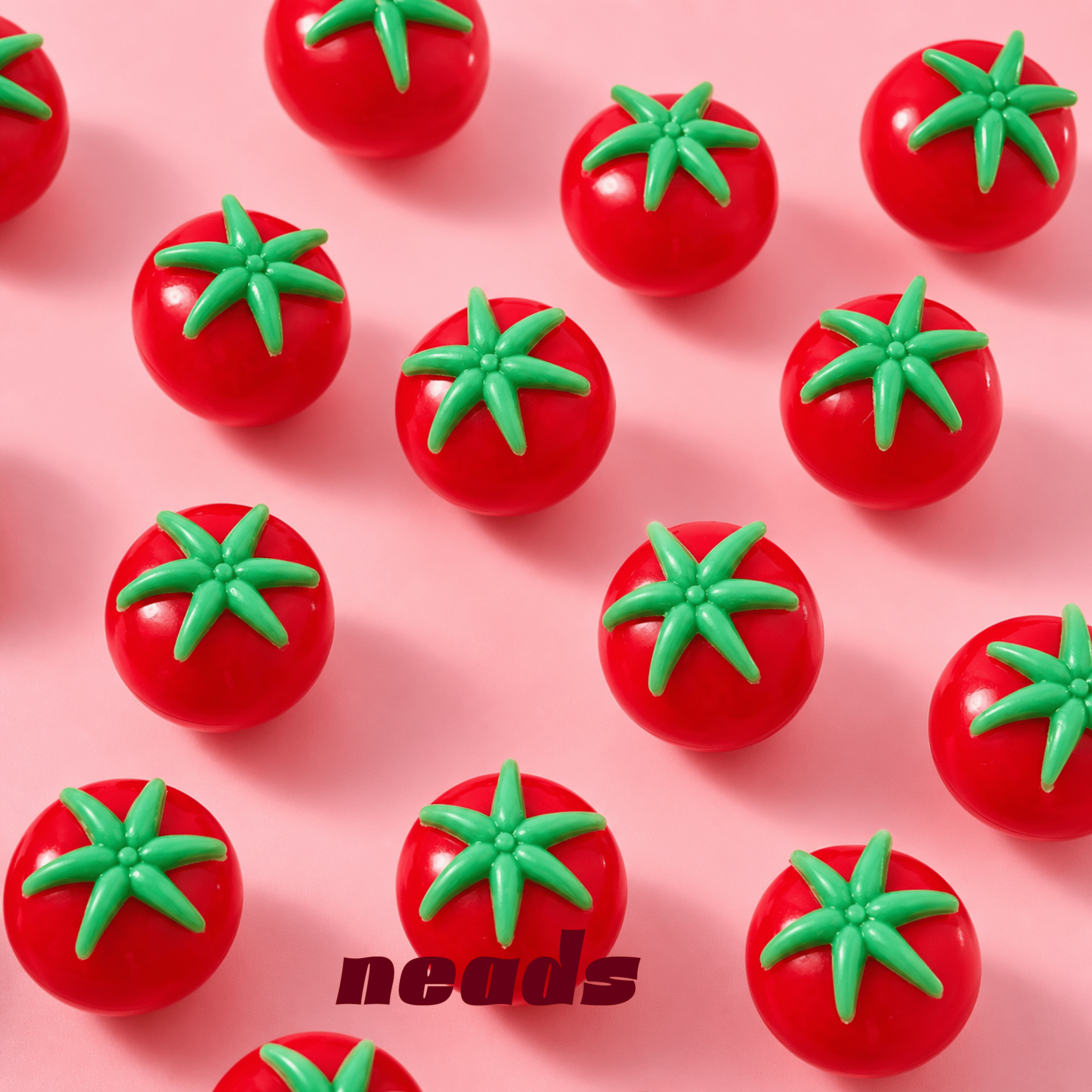 neads Tomato Squishy Duo Set (Crunchy & Fluid Stretch) Handcrafted Sensory Toy - neads studio