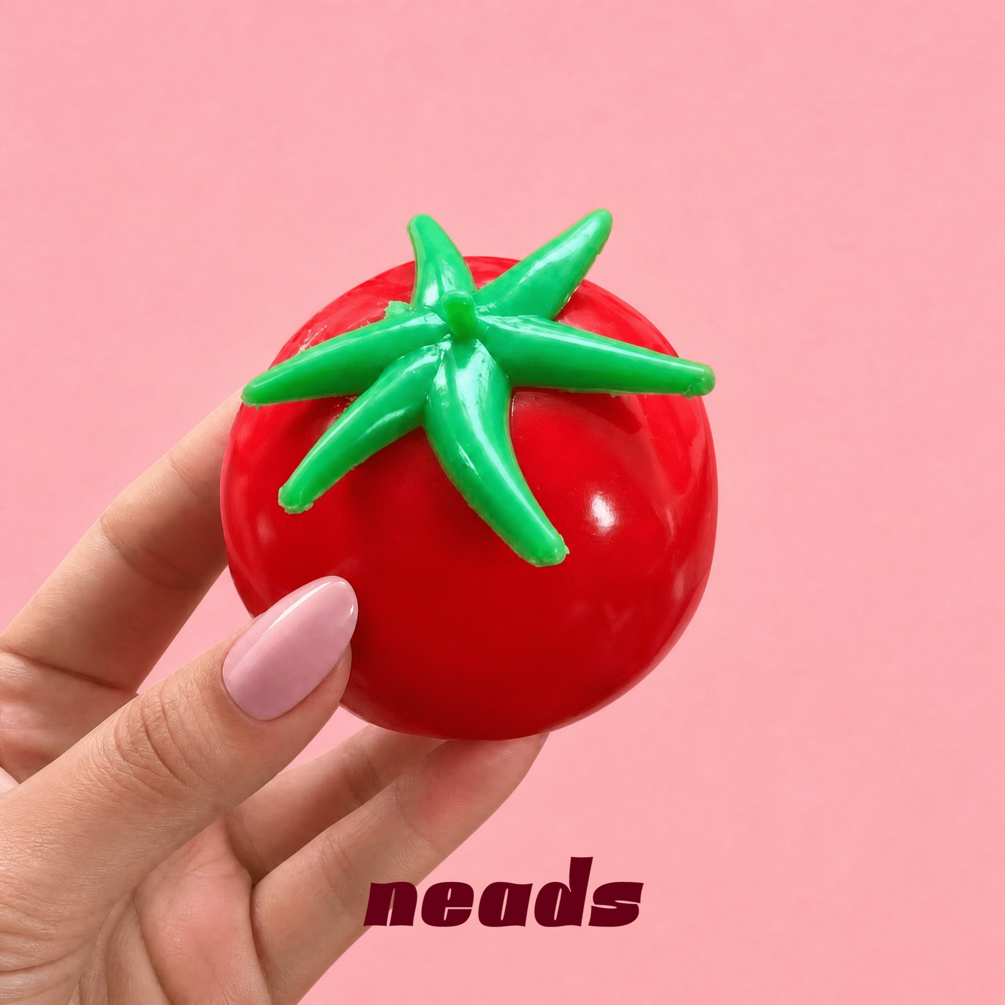 neads Tomato Squishy Duo Set (Crunchy & Fluid Stretch) Handcrafted Sensory Toy - neads studio