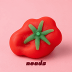 neads Tomato Squishy Duo Set (Crunchy & Fluid Stretch) Handcrafted Sensory Toy - neads studio