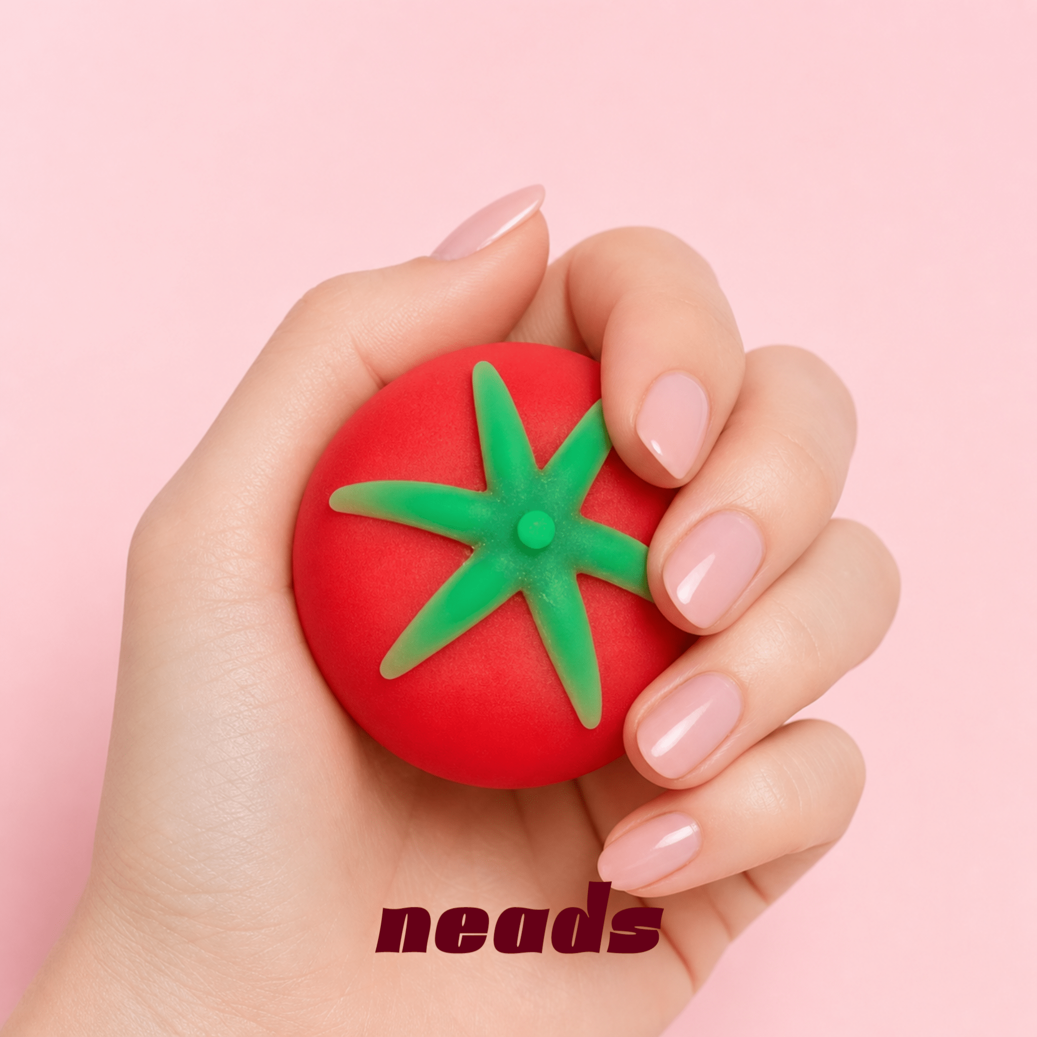 neads Tomato Squishy Duo Set (Crunchy & Fluid Stretch) Handcrafted Sensory Toy - neads studio
