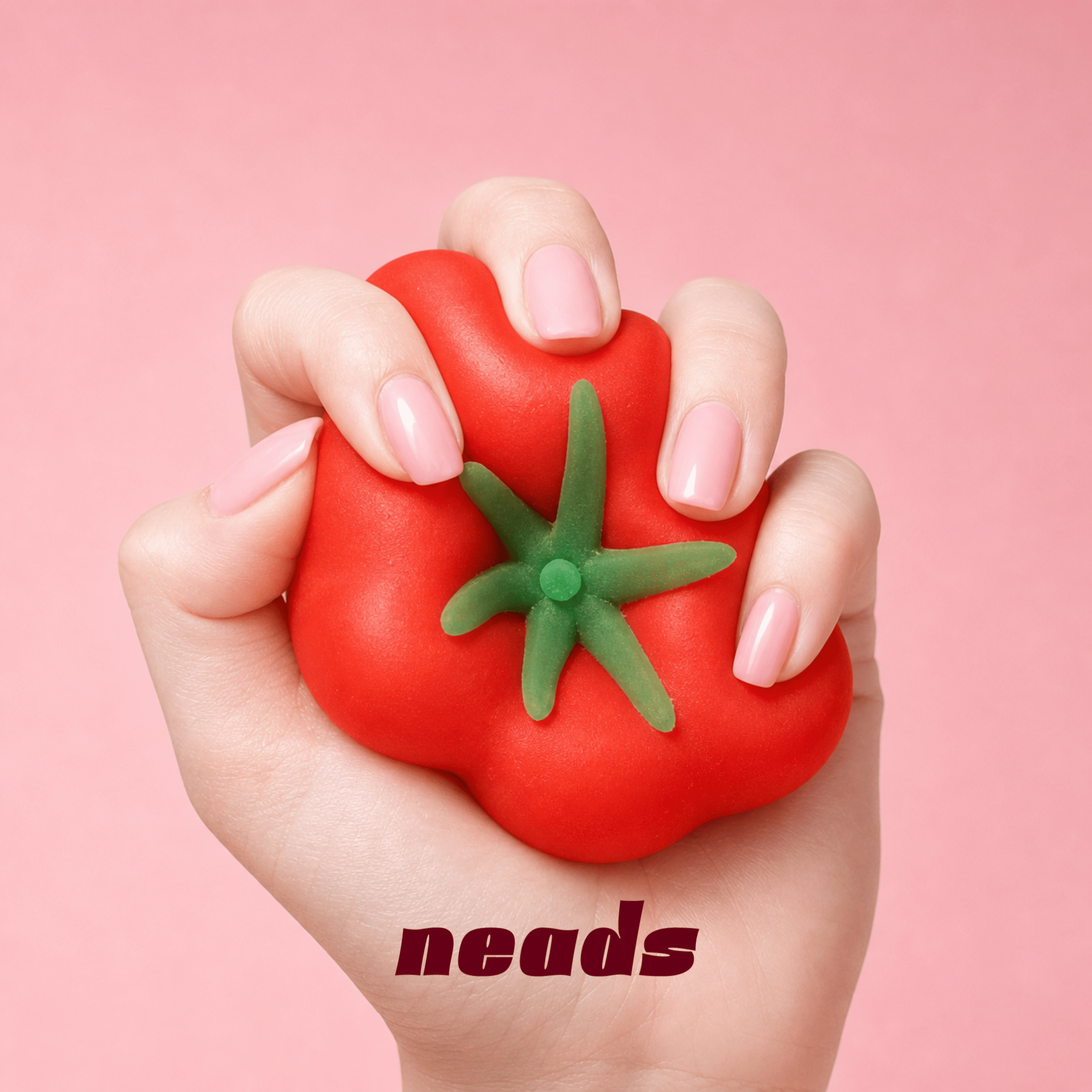 neads Tomato Squishy Duo Set (Crunchy & Fluid Stretch) Handcrafted Sensory Toy - neads studio