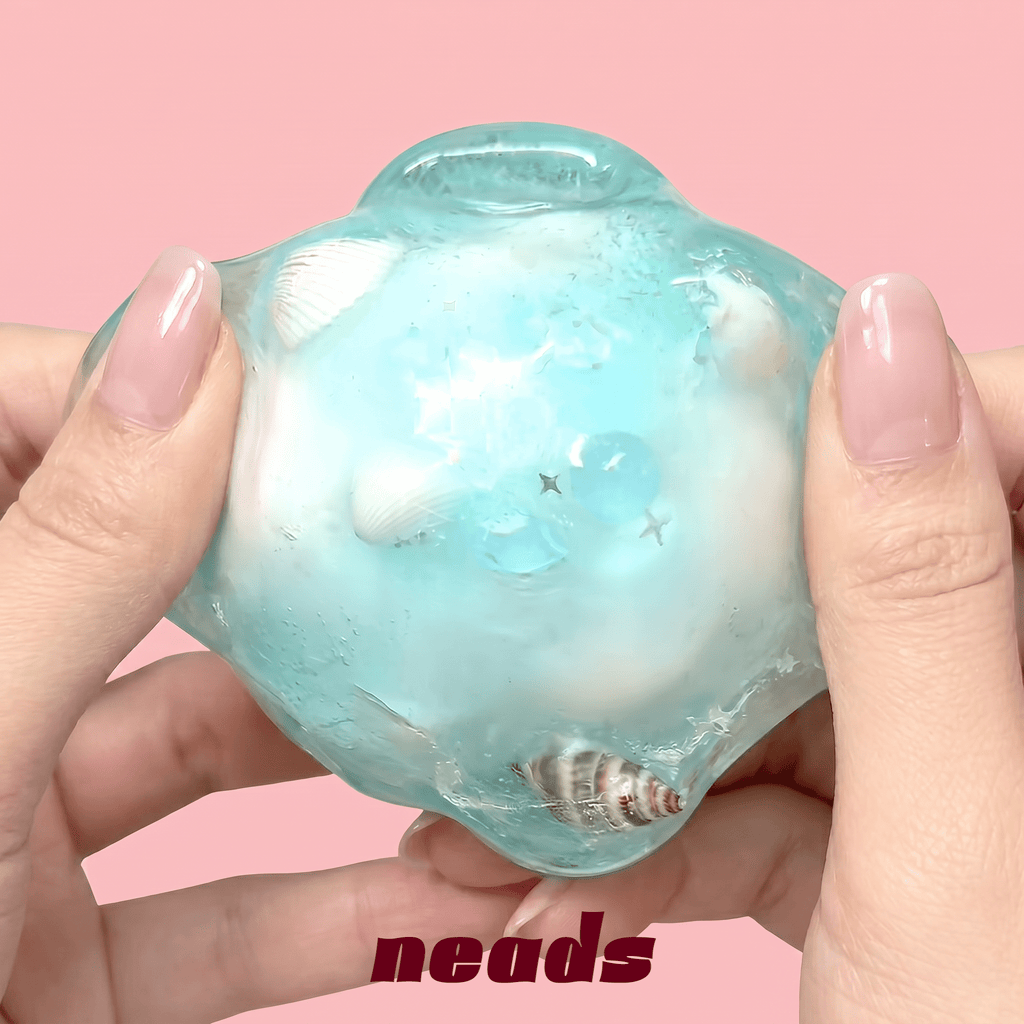 Ocean Shell Wax Crackle Special Edition Destructible Squishy｜neads Handcrafted Sensory Toy - neads studio