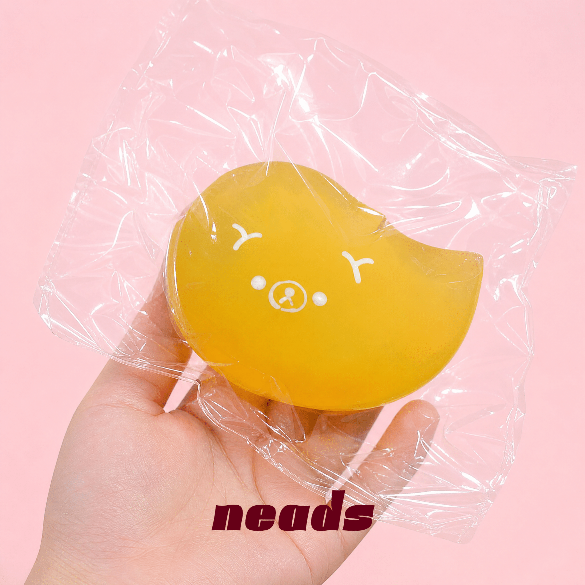 Orange Toothpaste Bear Translucent Silicone Squishy｜neads Handcrafted Sensory Toy - neads studio