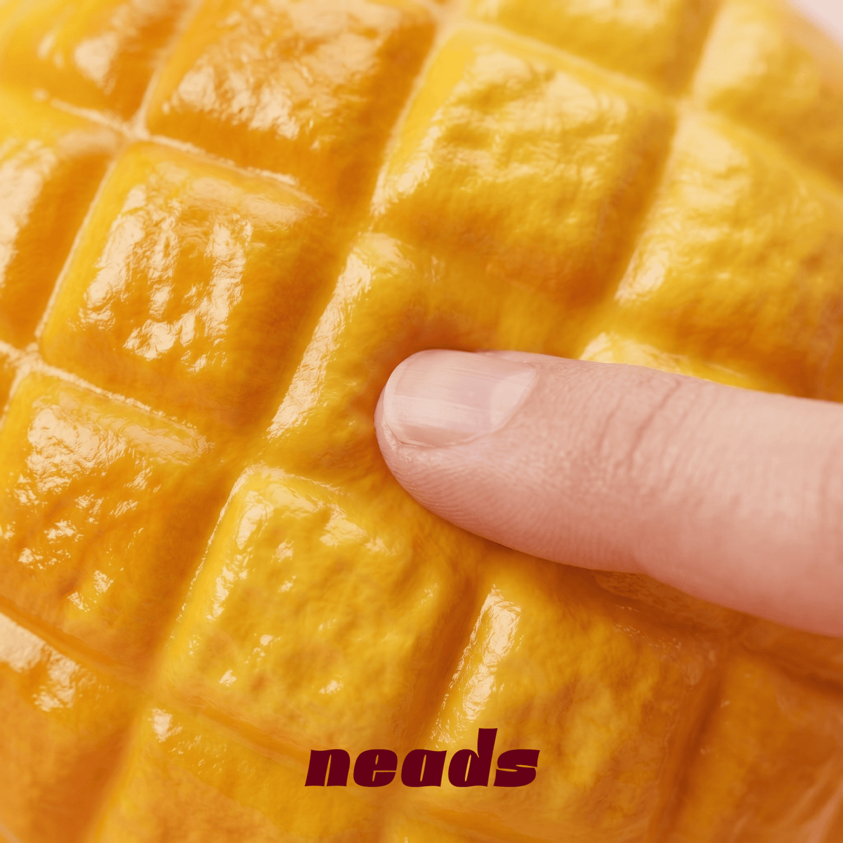 Pineapple Bun Crunch Sensory Squishy & Bag Charm｜ neads Handcrafted Sensory Toy - neads studio