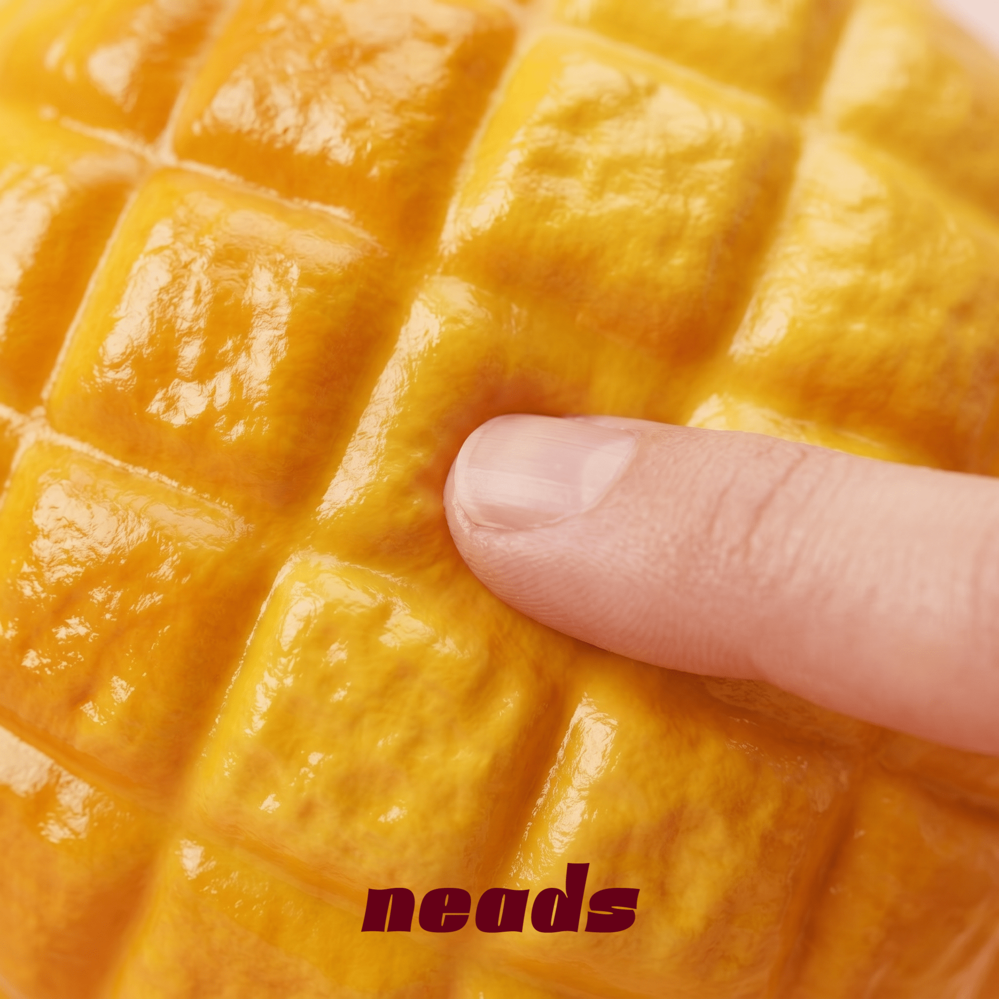 Pineapple Bun Crunch Sensory Squishy & Bag Charm｜ neads Handcrafted Sensory Toy - neads studio