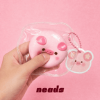Pink Piglet Milk Tablet Slow-Rising Silicone Squishy｜neads Handcrafted Sensory Toy - neads studio
