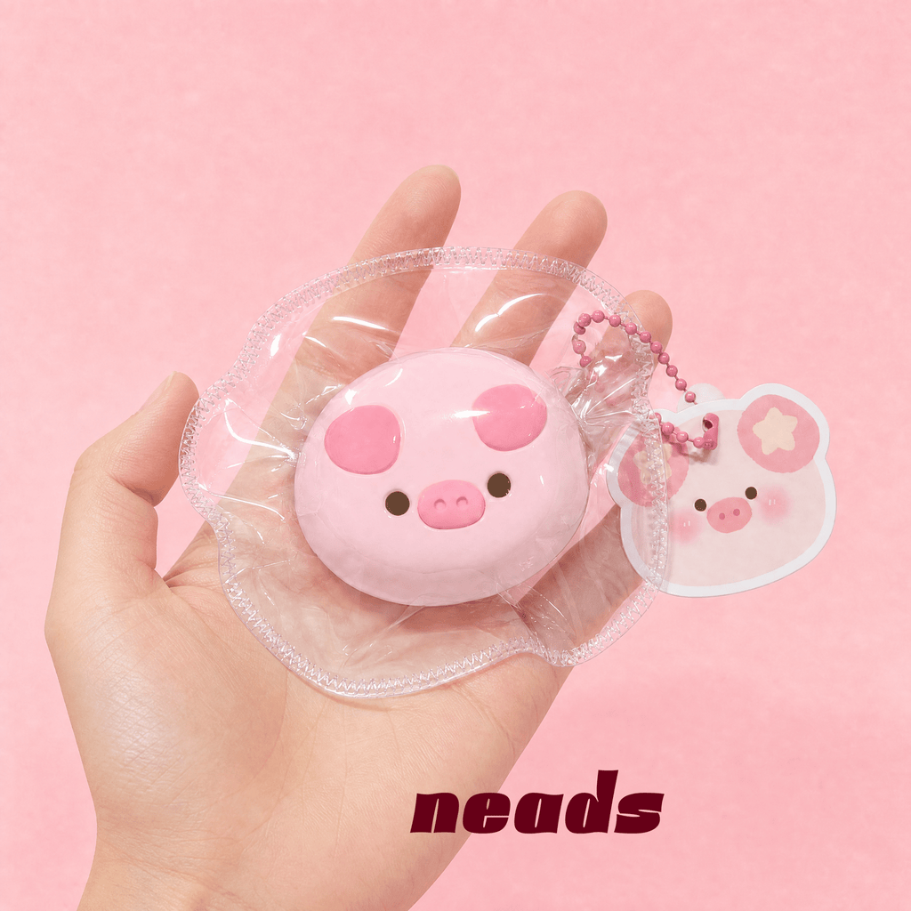 Pink Piglet Milk Tablet Slow-Rising Silicone Squishy｜neads Handcrafted Sensory Toy - neads studio