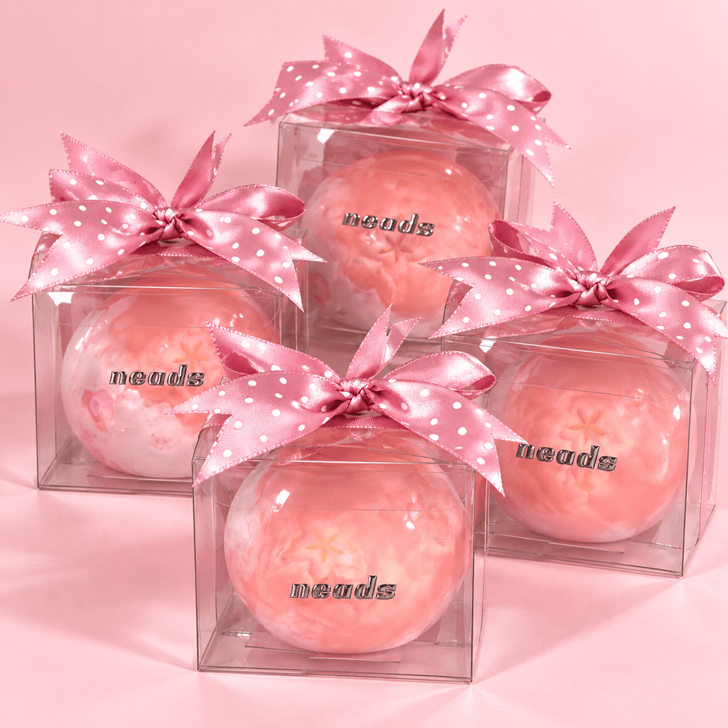 Pink Starfruit Daifuku Squishy – Dual-Texture Sensory Toy Handcrafted Sensory Toy - neads studio
